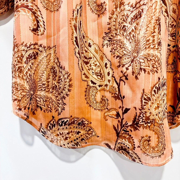 MELANIE LYNE Beige floral & shimmering blouse - Picture 6 of 8